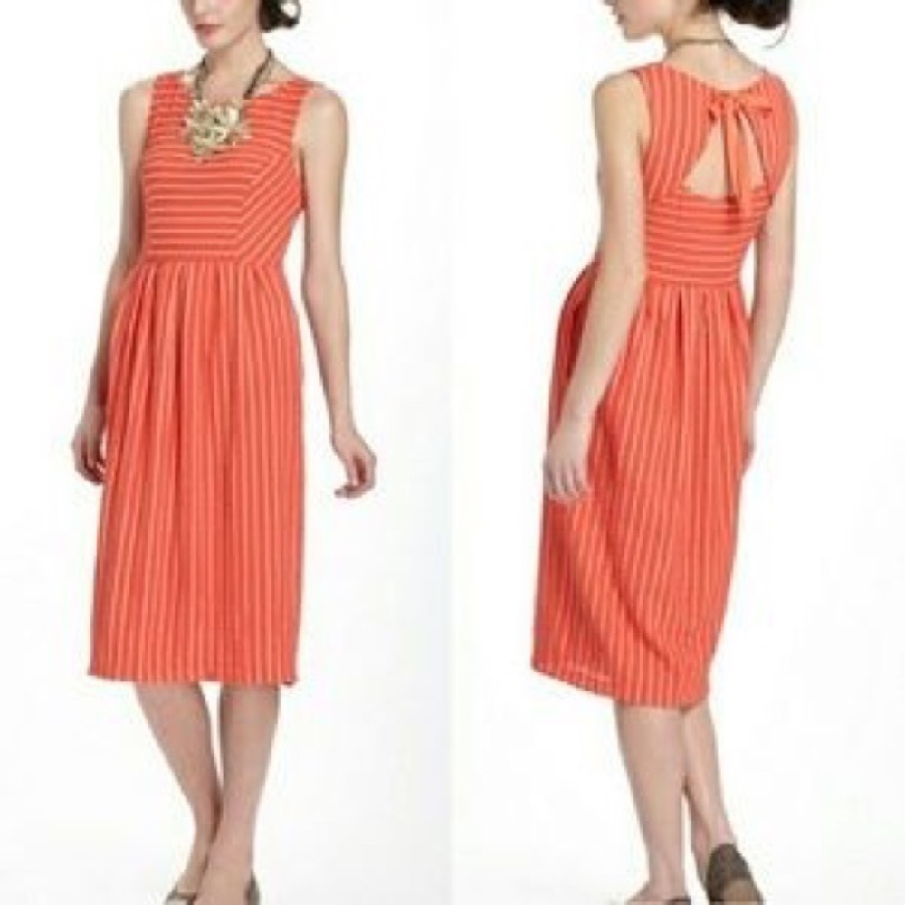 Anthropologie Postmark seersucker midi dress